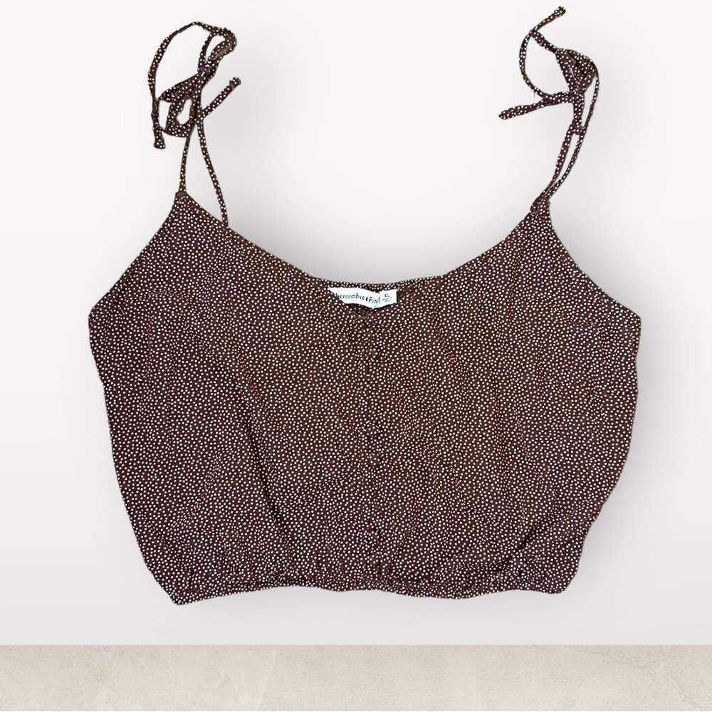Abercrombie Tie Strap Easy Cami Crop Top XL